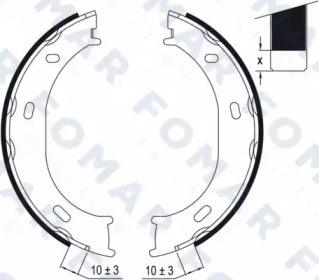 Комлект тормозных накладок FOMAR Friction FO 9014